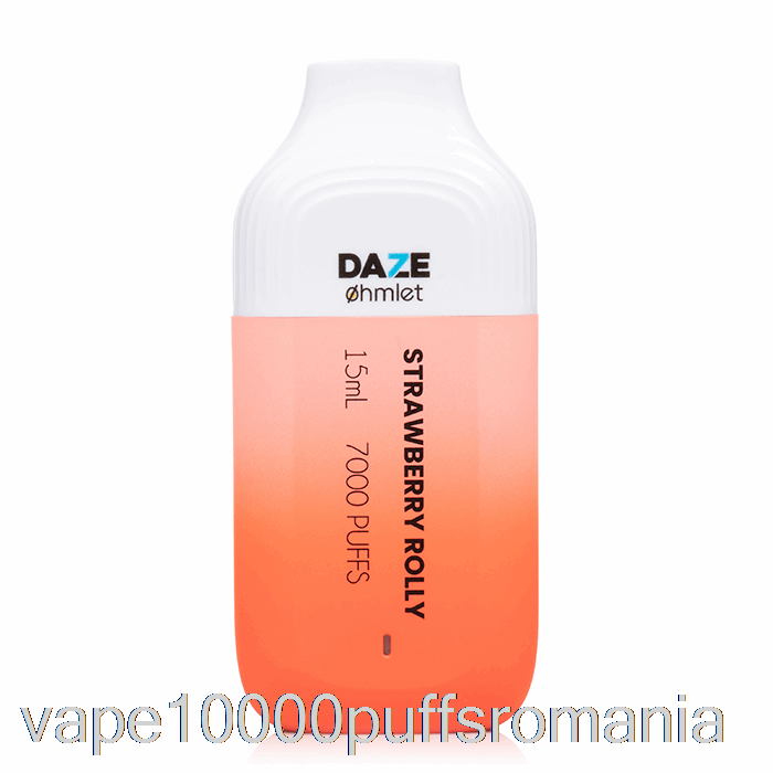 Vape Romania 7 Daze Ohmlet 7000 0% Zero Nicotină De Unică Folosință Strawberry Rolly